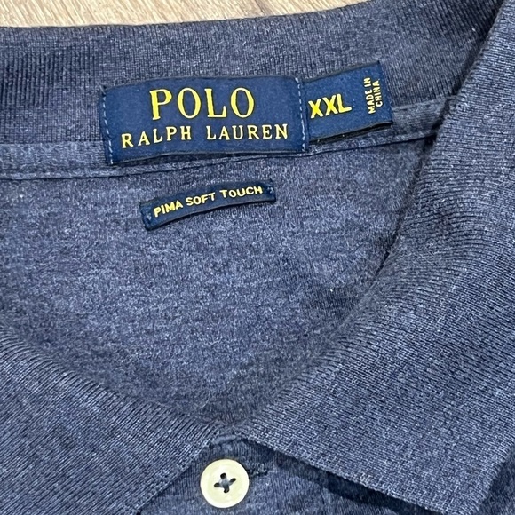 Polo Ralph Lauren XXL Soft Pima Cotton Long Sleeve Super Soft Polo Shirt - Picture 6 of 7